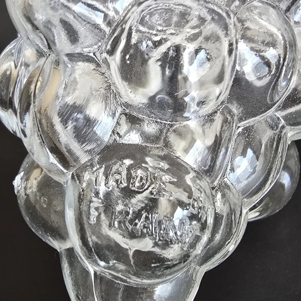 Grape Cluster Glass Bottles (Set Of 3) Made In France, approx. 6